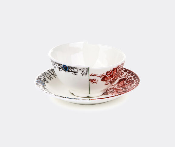 Seletti 'Hybrid Zora' teacup with saucer MULTICOLOR ${masterID}