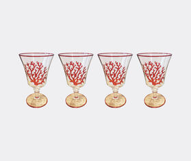 Les-Ottomans 'Coral' glass, set of four MULTICOLOUR OTTO24SET891MUL