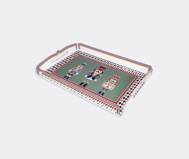 VESTA 'Nutcracker' tray, multicolor GREEN VEST26LAR616GRN