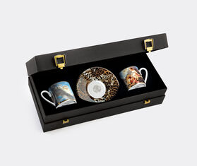 Roberto Cavalli Home &#39;Wild Leda&#39; luxury coffee cup and saucer box, set of two MULTICOLOUR RCHO23WIL196MUL