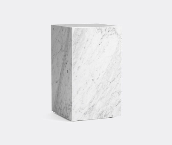 Menu Tall 'Plinth', white marble White MENU19PLI278WHI