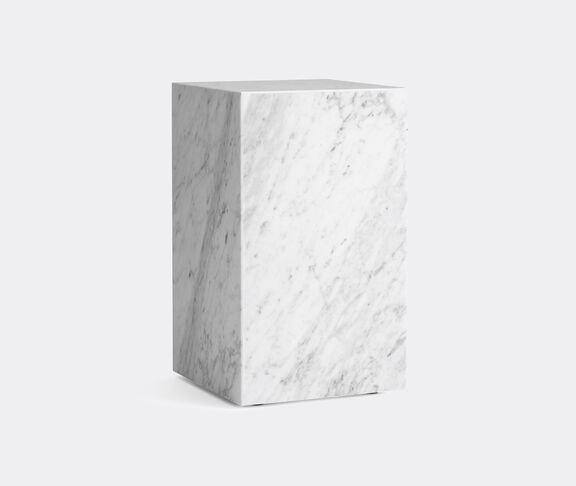 Menu Tall 'Plinth', white marble White ${masterID}