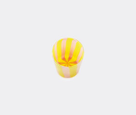 Aquazzura Casa &#39;Dolcevita Stripe&#39; tumbler, set of two, yellow and pink MULTICOLOUR AQUA23DOL437MUL