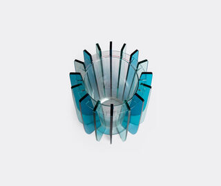 VESTA 'Iride' vase, large, blue BLUE VEST26LAR287BLU