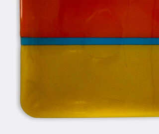 Les-Ottomans 'Murano' tray, yellow and red MULTICOLOUR OTTO22MUR165MUL
