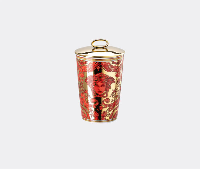 Rosenthal 'Medusa Garland' candle with lid, red RED ROSE24MED085RED