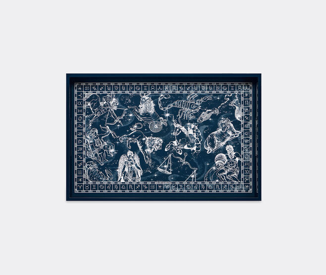 Dolce&Gabbana Casa 'Zodiaco' tray, blue BLUE DGCA26ZOD217BLU