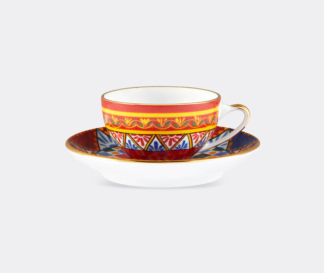 Dolce&Gabbana Casa 'Carretto Siciliano' espresso cup and saucer MULTICOLOUR DGCA22POR788MUL