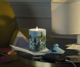 Fornasetti &#39;Se Poi&#39; candle, Farfalle e balaustra decor MULTICOLOUR FORN23SCE464MUL