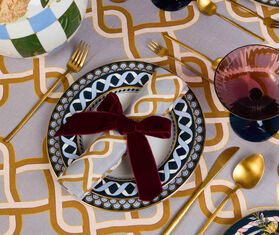 La DoubleJ &#39;Tackle&#39; large napkin, set of two, turquoise TURQUOISE LADJ25LAR984MUL