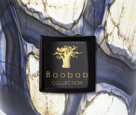 Baobab Collection &#39;Stones Lazuli&#39; candle, small BLUE BAOB23STO042BLU