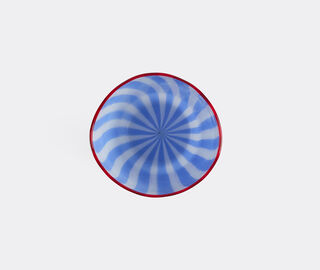 Lisa Corti 'Circus' vase, blue, white and red BLUE LICO26CIR659LBL