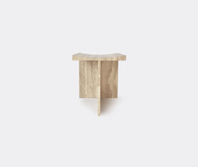 MCGANNON SAAD &#39;Thebes&#39; stool, travertine BEIGE MCSA24THE133BEI