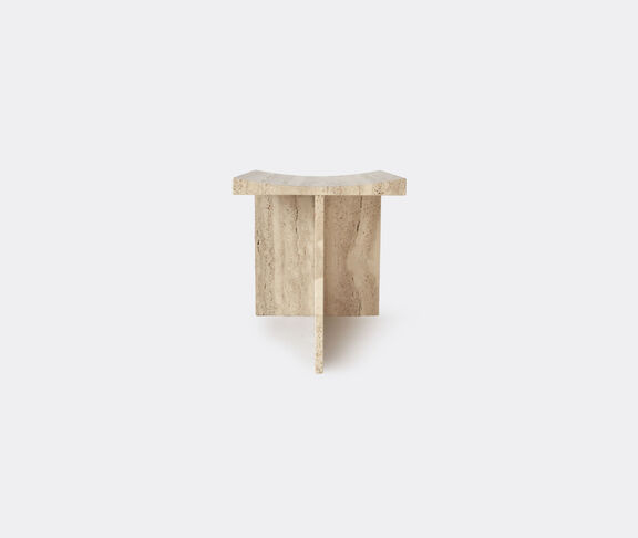MCGANNON SAAD 'Thebes' stool, travertine BEIGE MCSA24THE133BEI