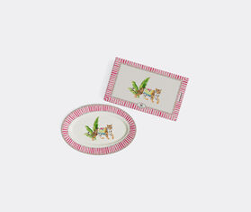 Lisa Corti &#39;Sariska&#39; oval tray, pink PINK LICO25OVA770PIN