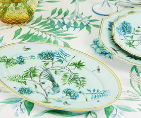 Aquazzura Casa &#39;Secret Garden&#39; oval platter GREEN AQUA23SEC230GRN