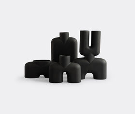 101 Copenhagen 'Cobra Double' medium  vase, black BLACK COPH25COB119BLK