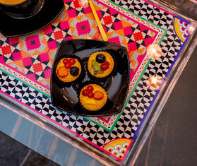 VESTA &#39;Decor&#39; tray, ethnic multicolor MULTICOLOUR VEST25DEC980MUL