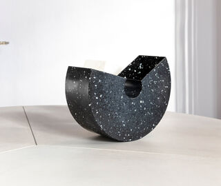 Federica Cammarota 'Rock' desk bin, black BLACK CAMM24ROC065BLK