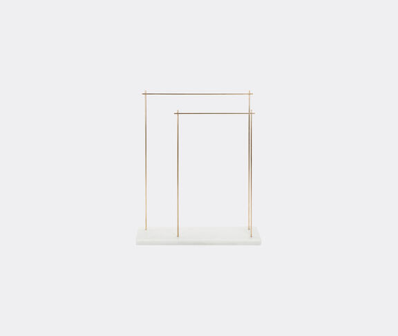 Aparentment 'Marblelous' rack, brass and white undefined ${masterID}