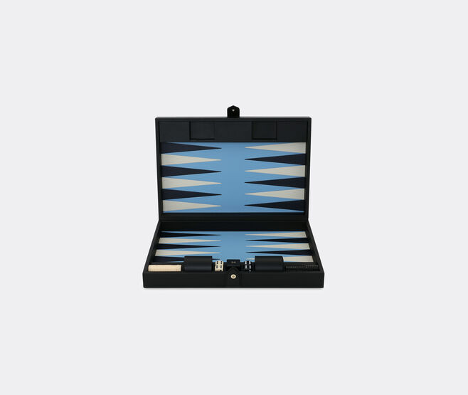 Smythson 'Panama' backgammon case, black BLACK SMYT23PAN217BLK