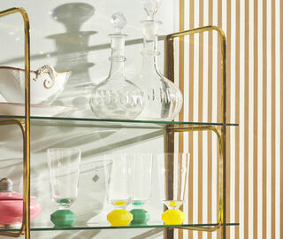 Reflections Copenhagen 'Chelsea' tall glass, set of two, neon yellow YELLOW REFL22CHE721YEL
