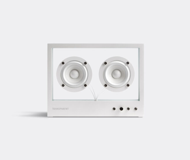 Transparent 'Small Transparent Speaker', white WHITE TRAN23SMA030WHI