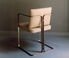 Marta Sala Éditions 'S2 Murena' chair, leather Bronze, cream MSED18MUR626BRZ