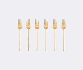 Sambonet &#39;100&#39; dessert fork, set of six, gold GOLD SAMB24GIF026GOL