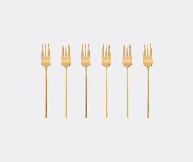 Sambonet '100' dessert fork, set of six, gold GOLD SAMB24GIF026GOL