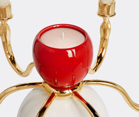 Fornasetti 'Sul Tardi' candelabrum with candle, Peccato Originale decor MULTICOLOUR FORN23CAN426MUL