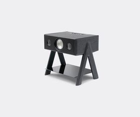La Boite concept 'Cube' speaker, black and leather MULTICOLOUR BOIT25CUB268MUL