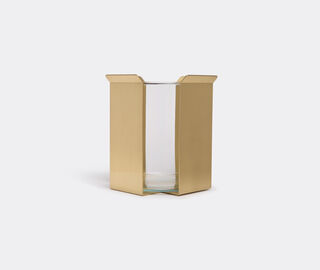 Marta Sala &Eacute;ditions 'OB2 Tizio' vase, polished brass tall BRASS MSED18TIZ787BRA