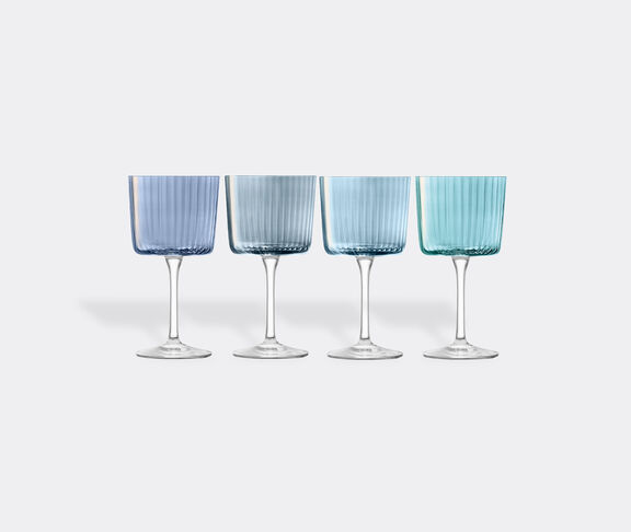 LSA International 'Gems' wine glass, set of four, sapphire undefined ${masterID}