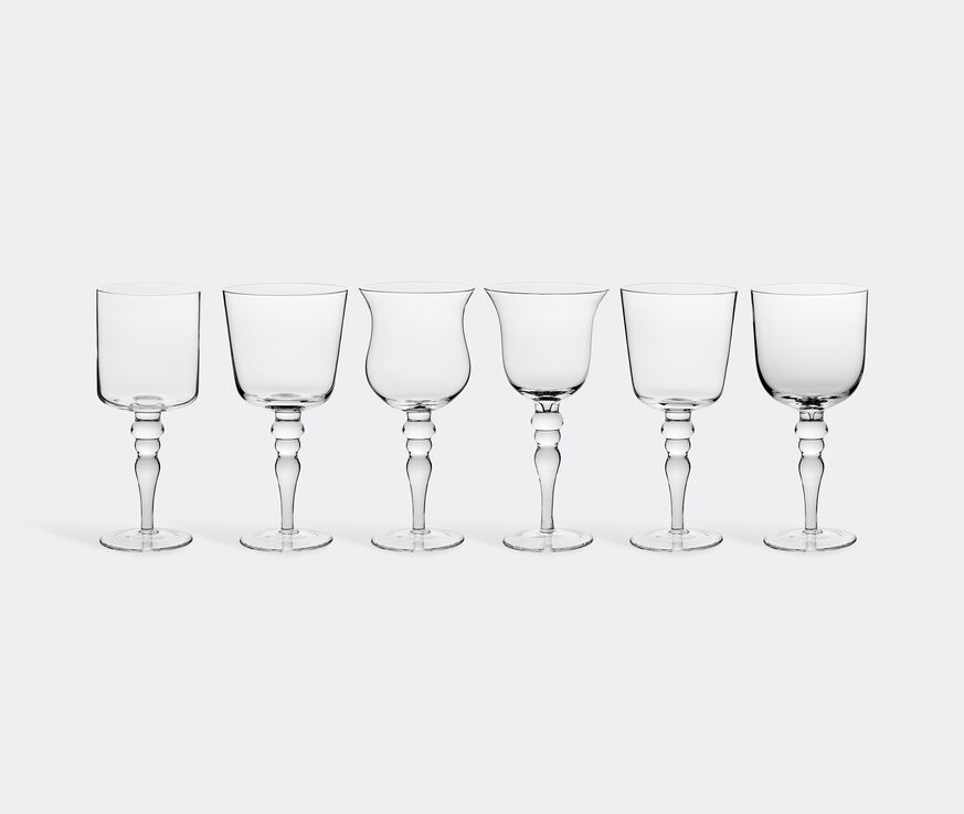 Bitossi Home Set of six glasses, clear  BIHO19DIS758TRA