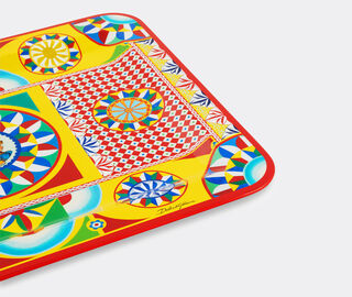 Dolce&amp;Gabbana Casa 'Carretto Siciliano' square wooden tray, medium MULTICOLOUR DGCA22WOO773MUL