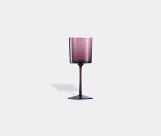 NasonMoretti 'Gigolo' water glass, striped violet PURPLE NAMO22GIG966PUR