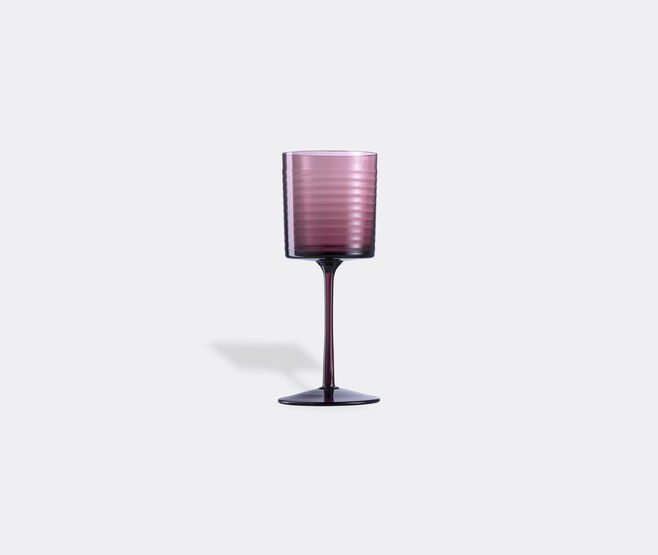 NasonMoretti 'Gigolo' water glass, striped violet PURPLE NAMO22GIG966PUR