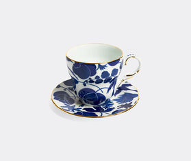 La DoubleJ 'Wildbird big mama' cup and saucer, blue MULTICOLOR LADJ26BIG713MUL