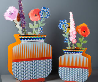 VESTA 'Fenice' vase, small, Osaka multicolor MULTICOLOUR VEST25FEN298MUL
