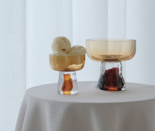 XLBoom 'Gusto Coupe' glass, large, amber AMBER XLBO26GUS657AMB