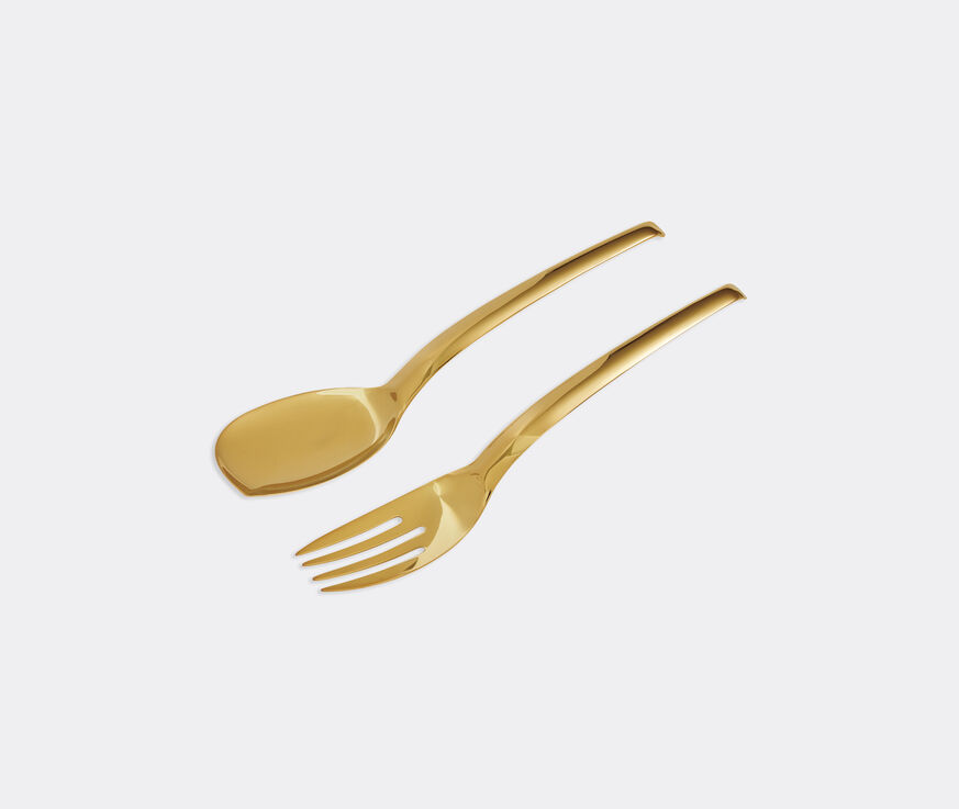 Sambonet 'Living' spoon and fork set Gold SAMB22LIV066GOL