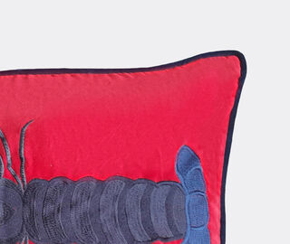 Les-Ottomans 'Lobster' embroidered cushion MULTICOLOUR OTTO23COT187MUL