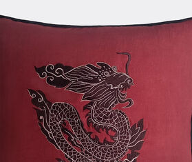 Les-Ottomans &#39;Dragon&#39; embroidered cushion, red MULTICOLOUR OTTO24DRA761MUL