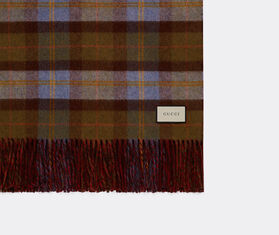 Gucci Blanket, brown plaid GREEN GUCC20PLA758MUL