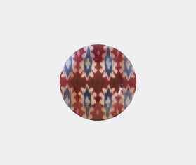 Les-Ottomans 'Ikat' glass plate, red, white and blue MULTICOLOUR OTTO20IKA559MUL