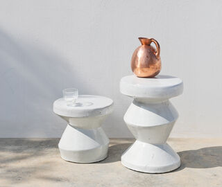 Gervasoni 1882 'Inout 48' side table, white WHITE GERV25INO983WHI