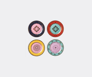 POLSPOTTEN 'Grandpa' side plate, set of four MULTICOLOUR POLS22SID418MUL