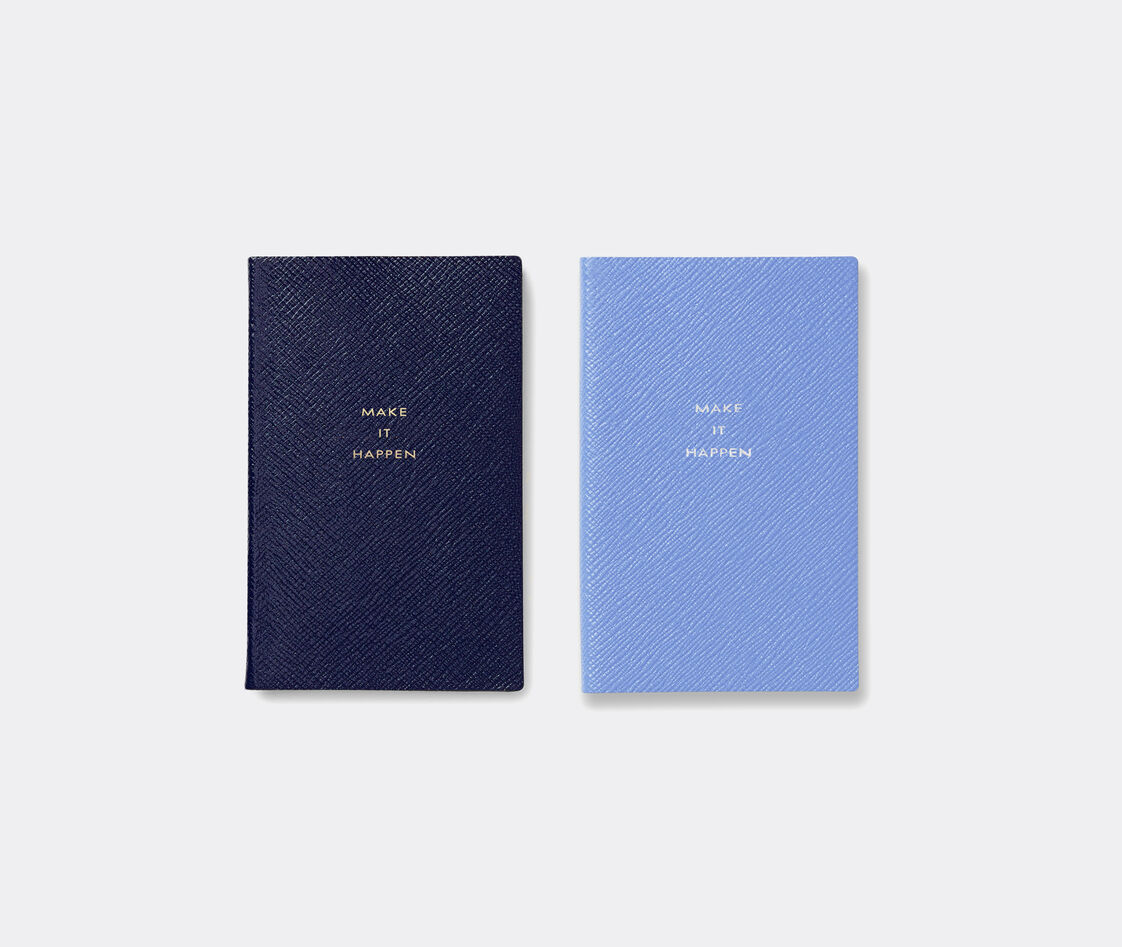 Smythson Notebooks Navy Uni In Navy