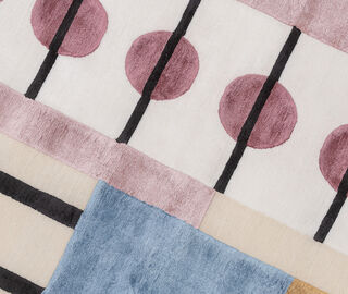 Illulian 'Guitar' rug PINK ILLU23GUI623PIN